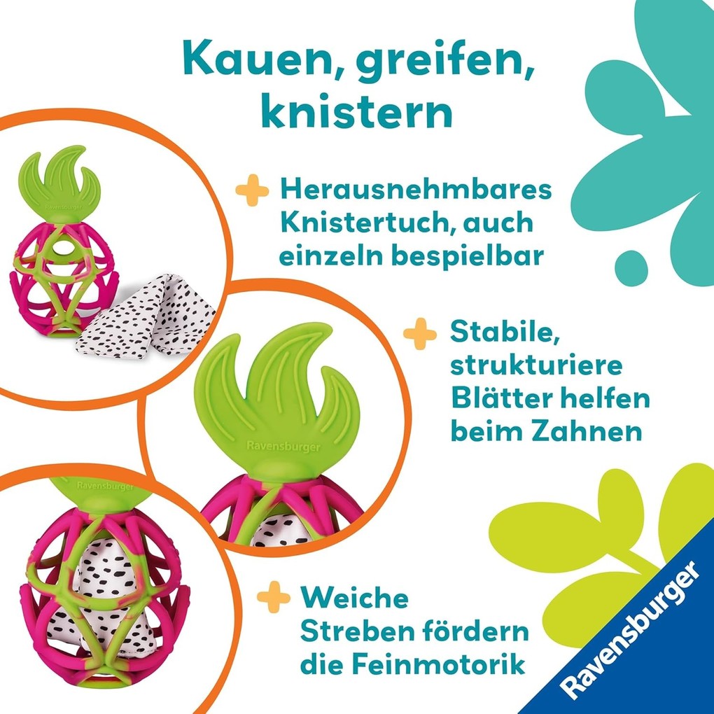 Weitere Ansicht: Play+ Sensorik-Greifling: Drachenfrucht - ab 0 Monate