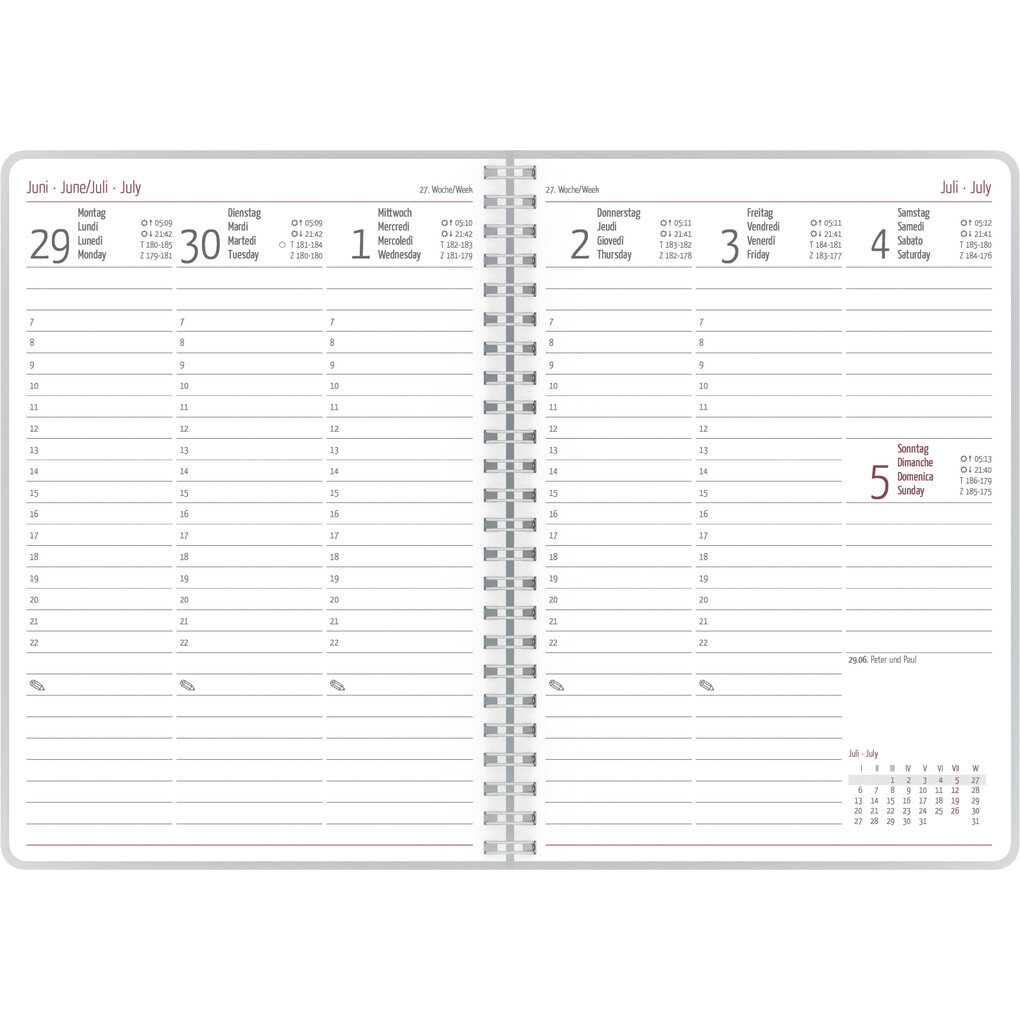 Weitere Ansicht: Ladytimer Ringbuch Little Things 2026 - Taschen-Kalender A5 (15x21 cm) - Schüler-Kalender - Weekly - Ringbindung - 128 Seiten - Alpha Edition | Alpha Edition GmbH & Co. KG