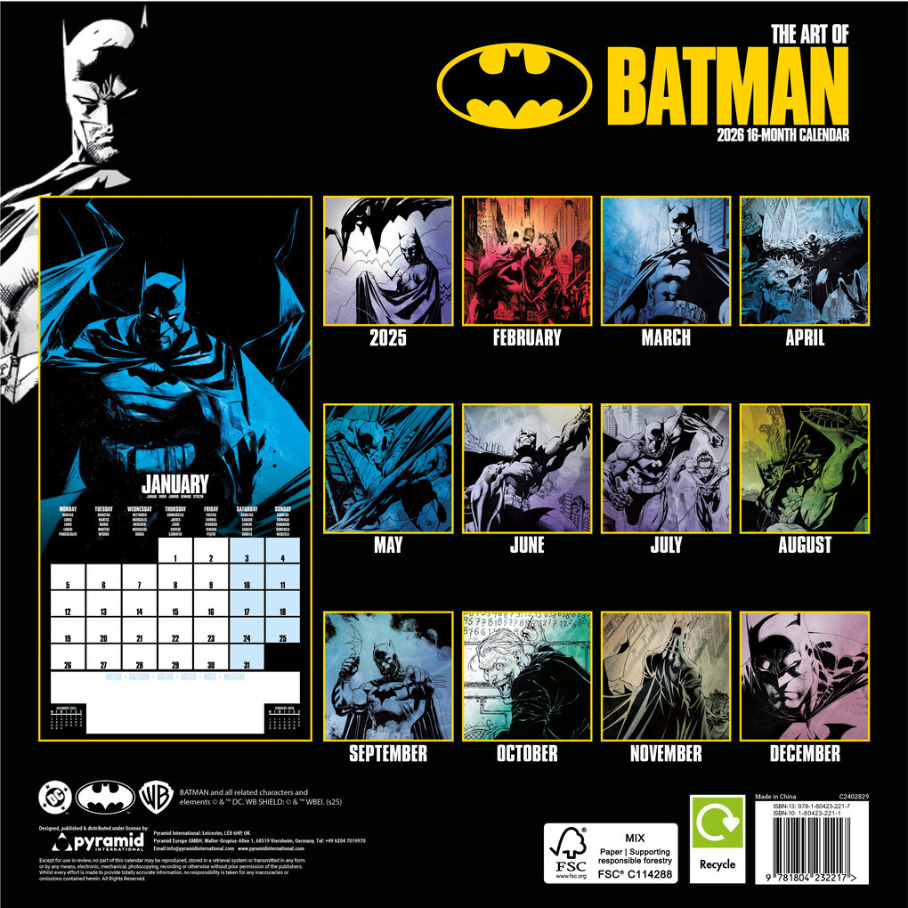 Weitere Ansicht: BATMAN Broschürenkalender im Format 30 x 30