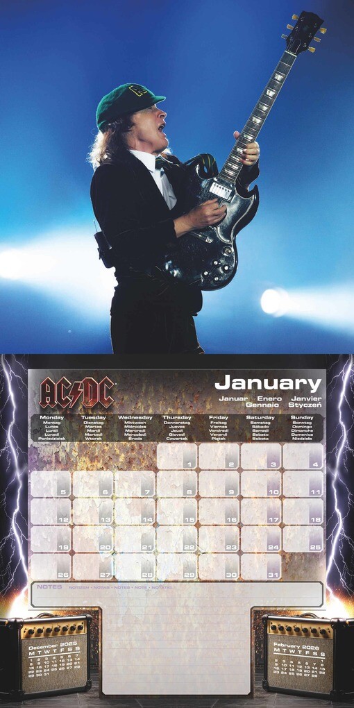 Weitere Ansicht: AC/DC - Broschürenkalender im Format 30x30