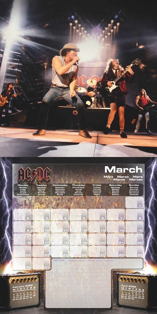 Weitere Ansicht: AC/DC - Broschürenkalender im Format 30x30
