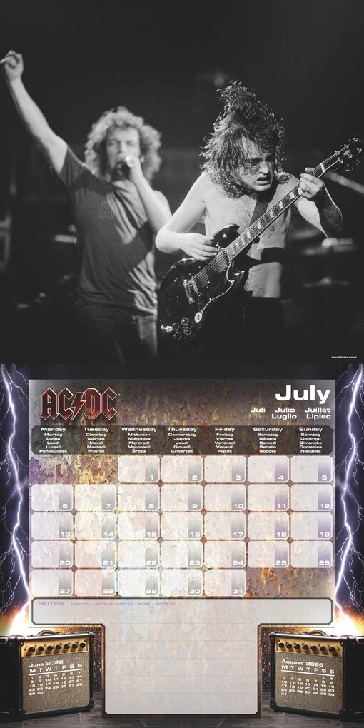 Weitere Ansicht: AC/DC - Broschürenkalender im Format 30x30