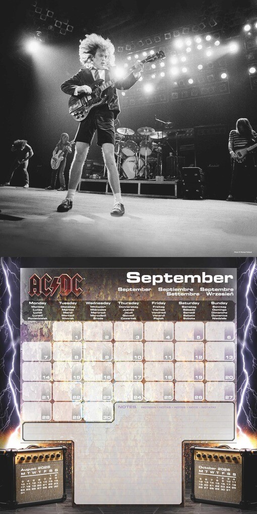 Weitere Ansicht: AC/DC - Broschürenkalender im Format 30x30
