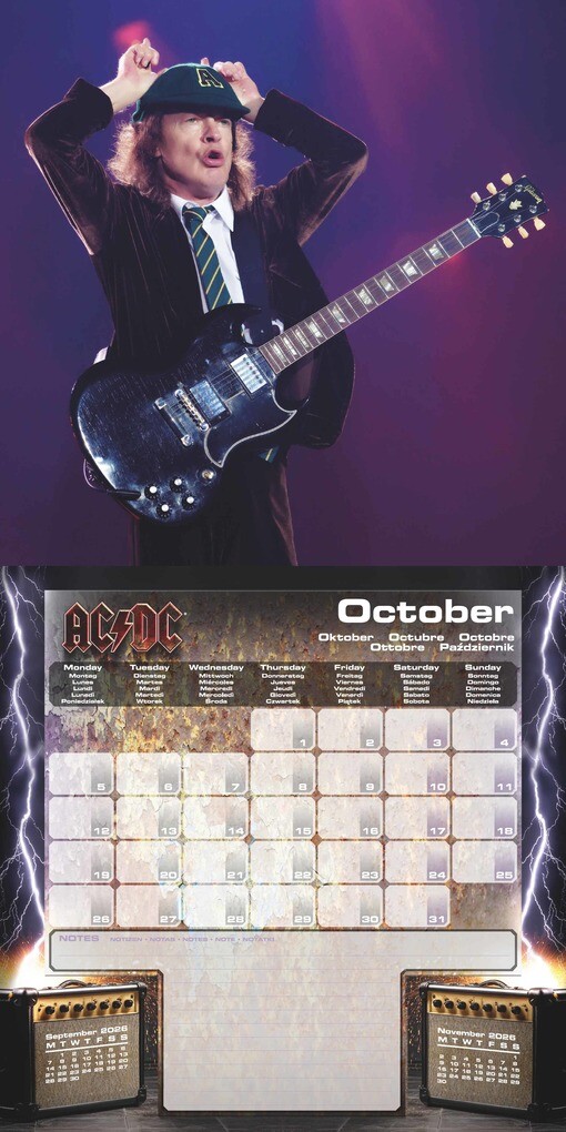 Weitere Ansicht: AC/DC - Broschürenkalender im Format 30x30