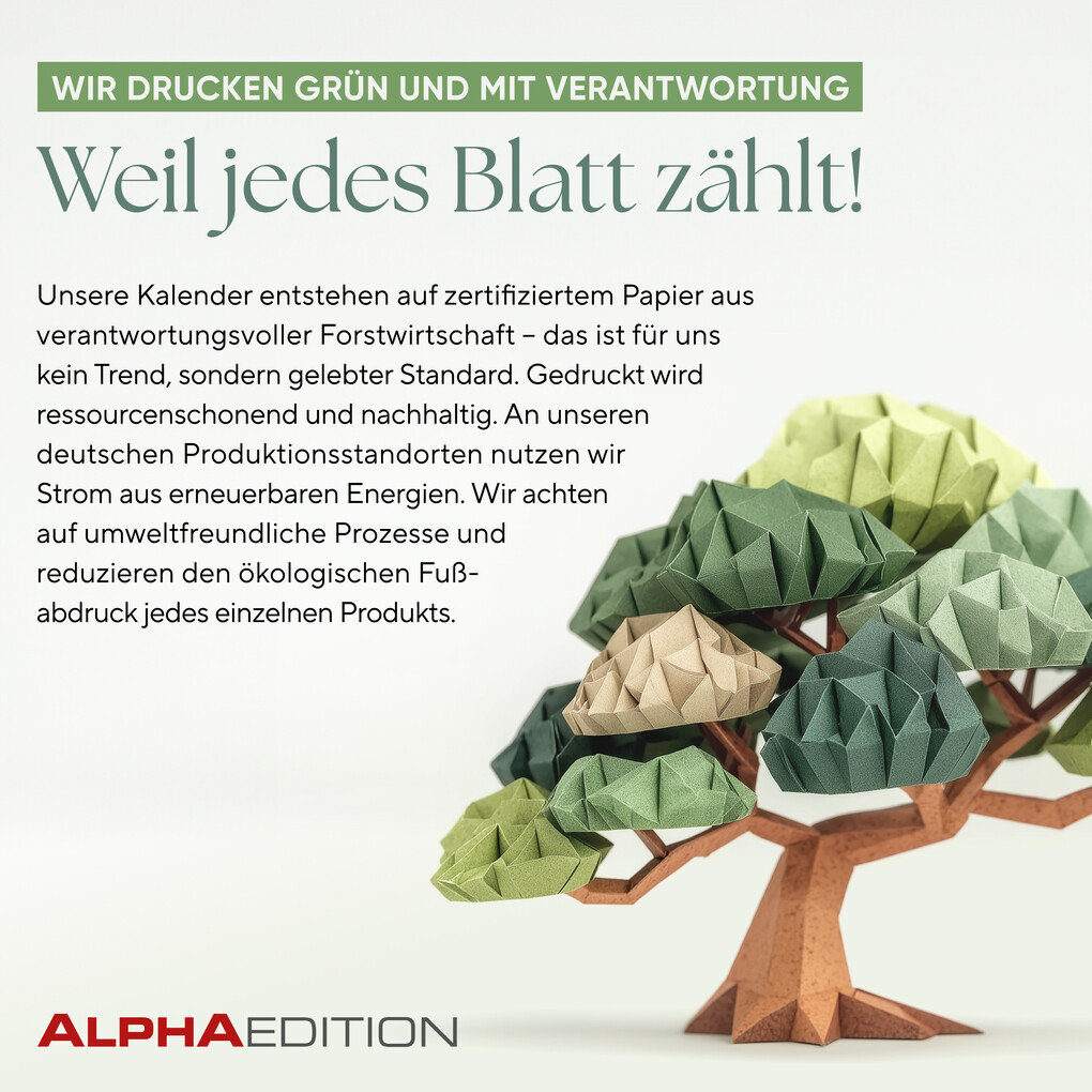 Weitere Ansicht: Kreativ-Kalender Tischaufsteller hoch weiß 2026 - 16 x 20 - Foto, Malen, Basteln A4 - datiert - Kreativkalender - Foto-Kalender - Alpha Edition | Alpha Edition GmbH & Co. KG