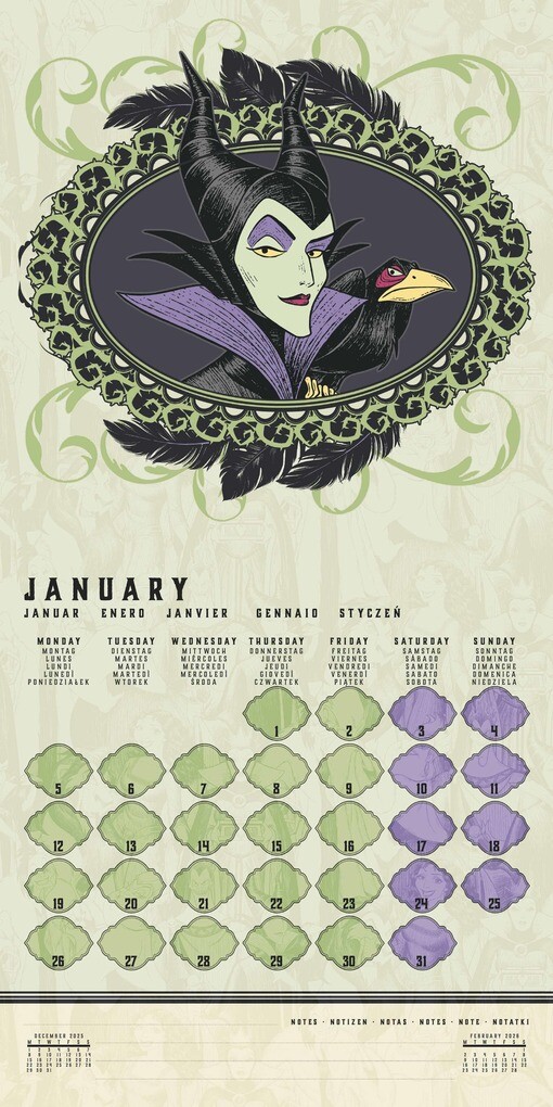 Weitere Ansicht: DISNEY VILLAINS - Broschürenkalender im Format 30 x 30