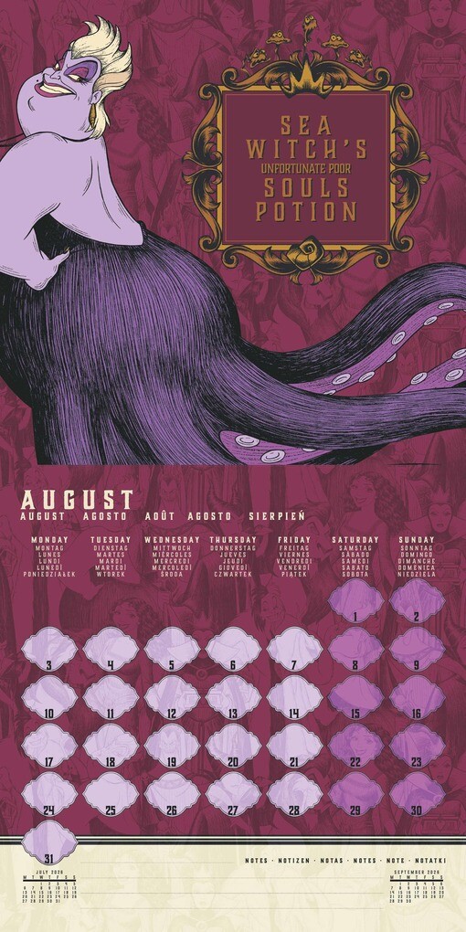 Weitere Ansicht: DISNEY VILLAINS - Broschürenkalender im Format 30 x 30