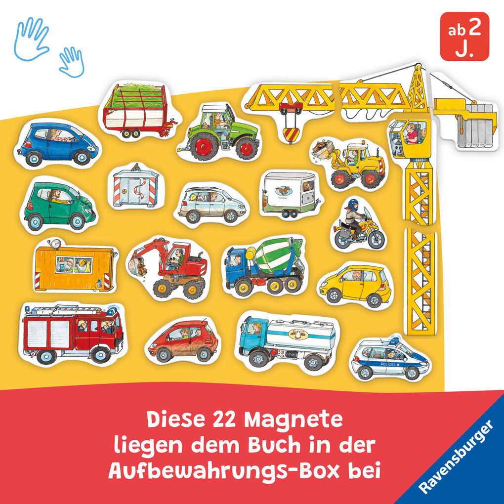 Weitere Ansicht: Mein großes Magnetbuch - Wer fährt wohin? | Susanne Gernhäuser