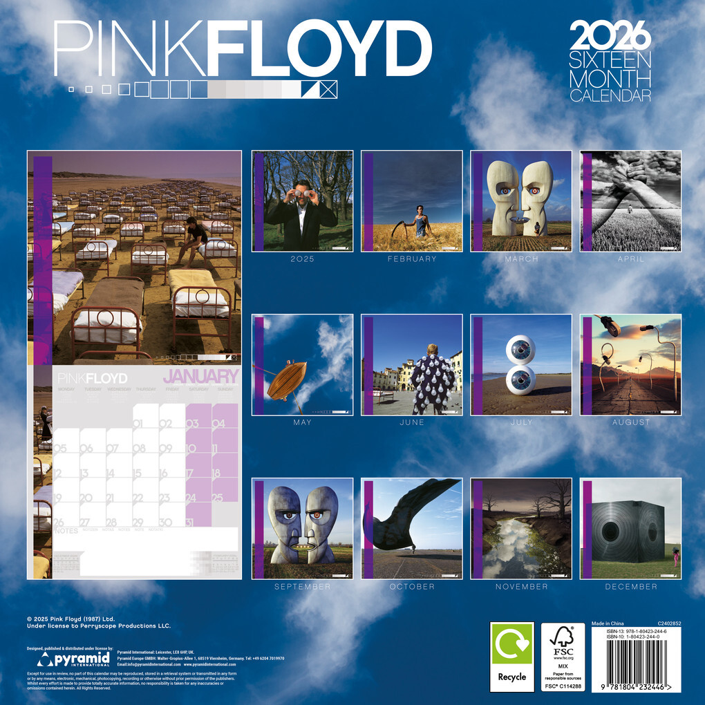 Weitere Ansicht: PINK FLOYD - Broschürenkalender im Format 30 x 30