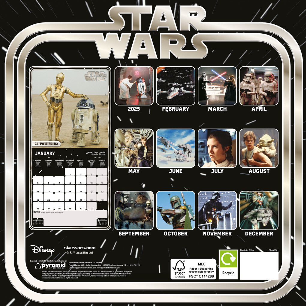 Weitere Ansicht: STARWARS - Broschürenkalender 30 x 30