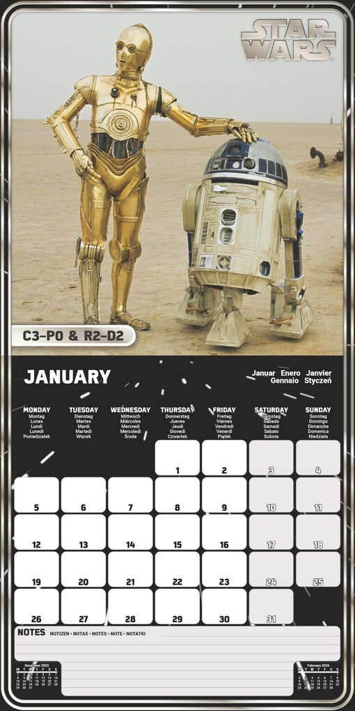 Weitere Ansicht: STARWARS - Broschürenkalender 30 x 30