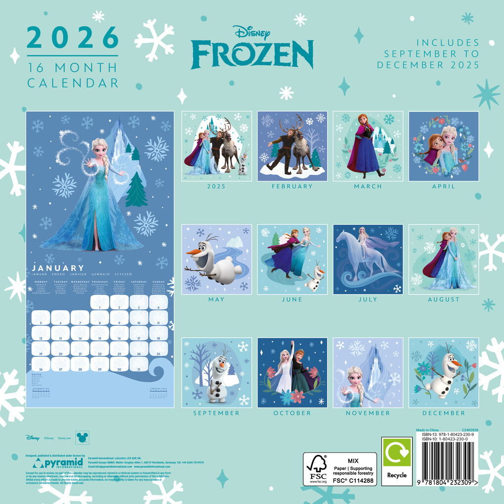 Weitere Ansicht: FROZEN - Broschürenkalender im Format 30 x 30