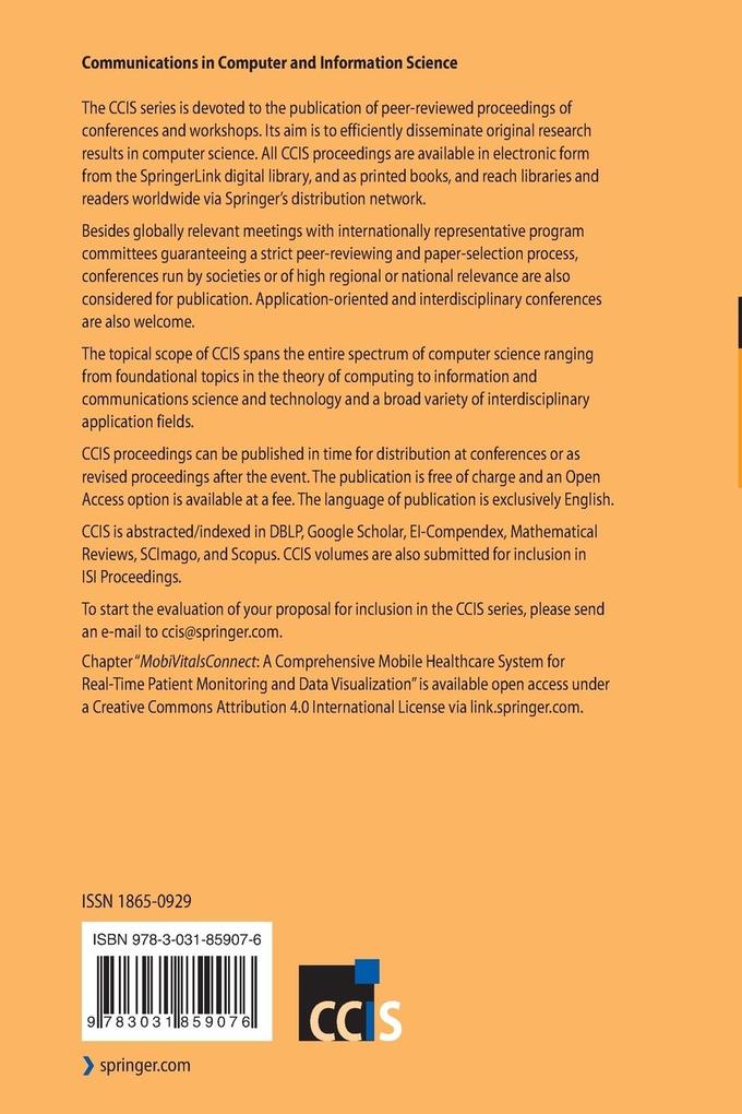 Weitere Ansicht: Health Informatics and Medical Systems and Biomedical Engineering