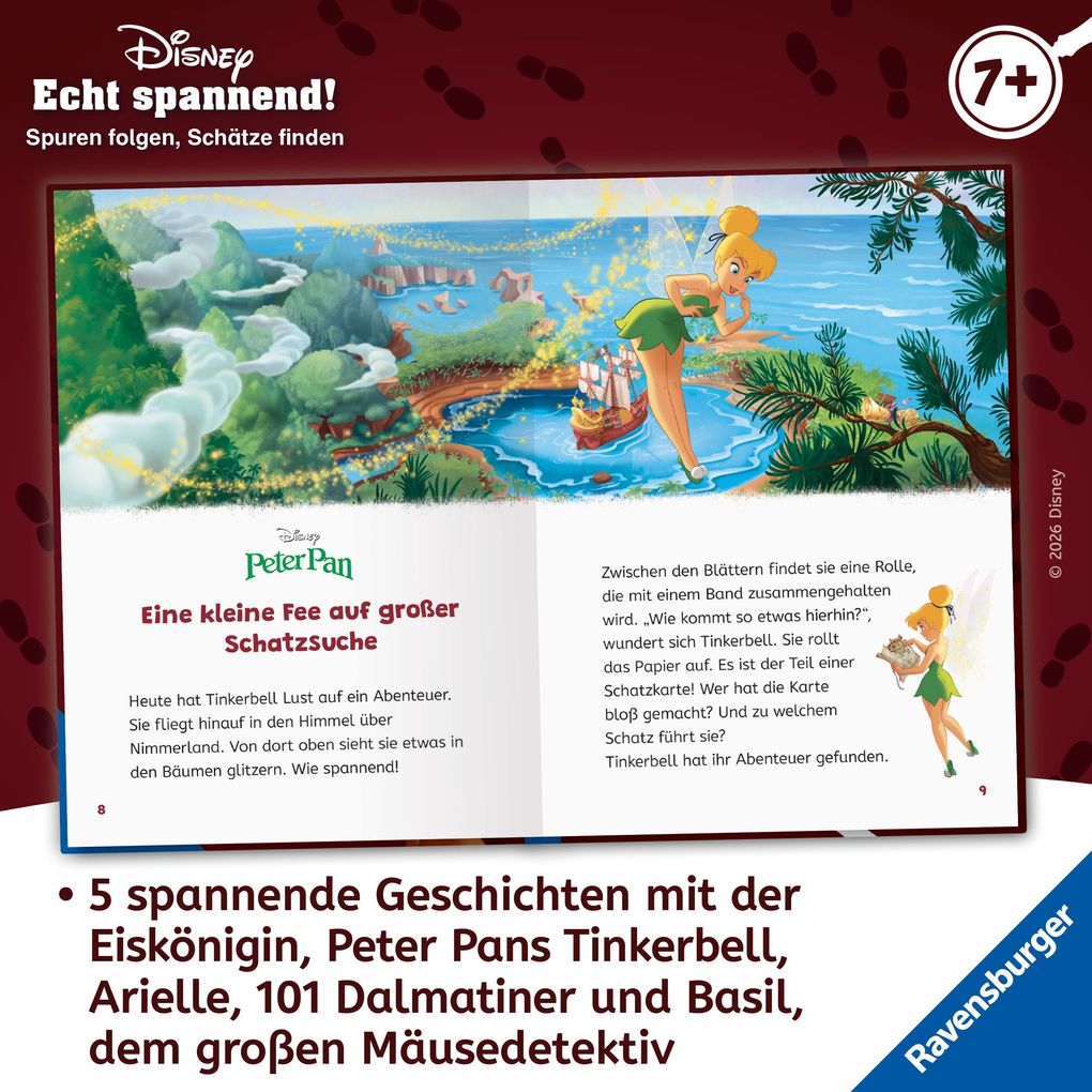Weitere Ansicht: Disney - Echt spannend! Spuren folgen, Schätze finden - zum Lesenlernen | Annette Neubauer