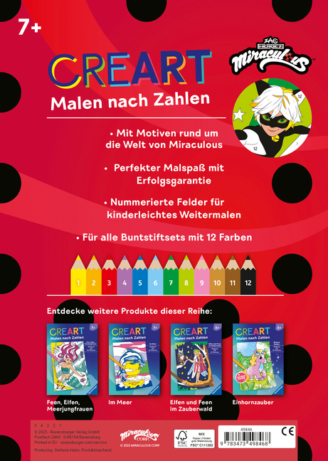Weitere Ansicht: CreArt Malen nach Zahlen - Miraculous