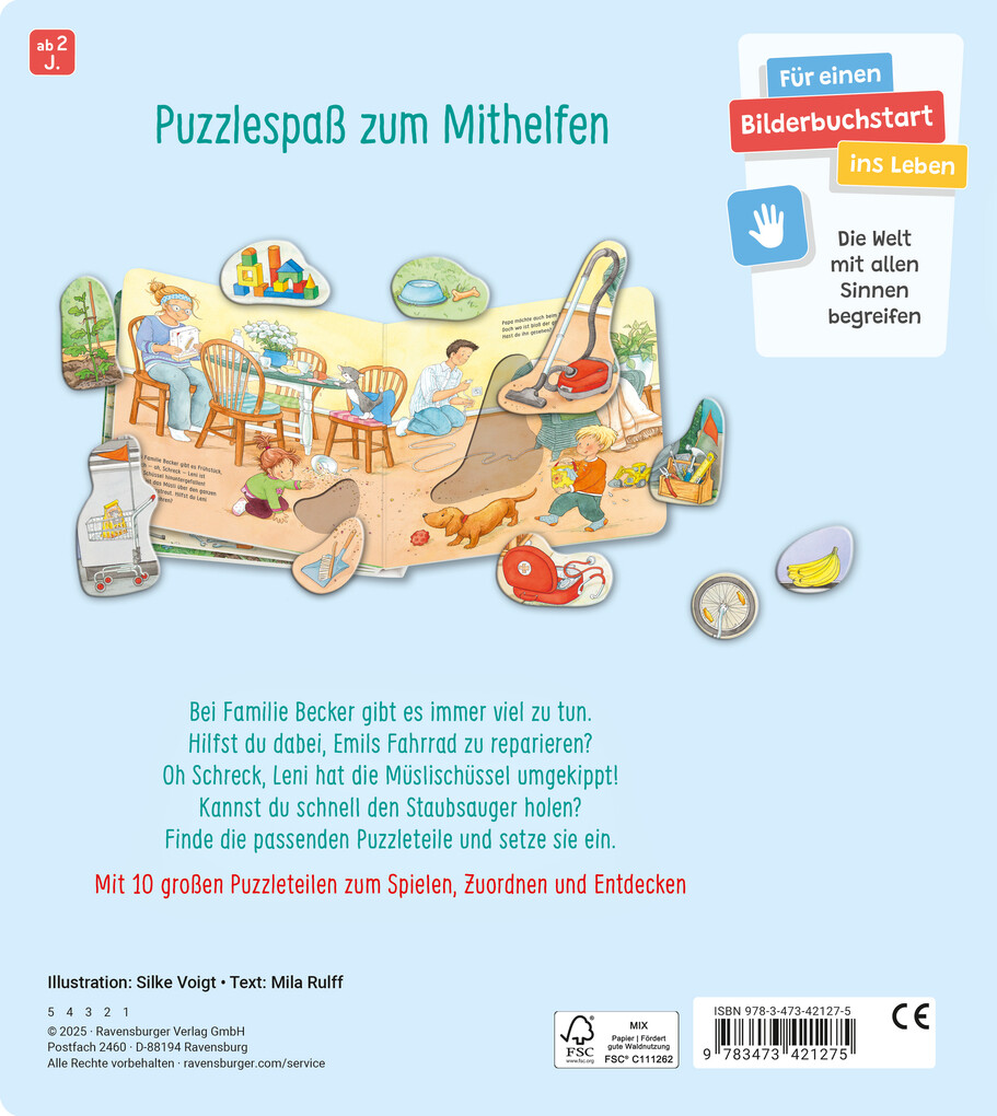 Weitere Ansicht: Mein großes Puzzle-Spielbuch - Alle helfen mit | Mila Rulff