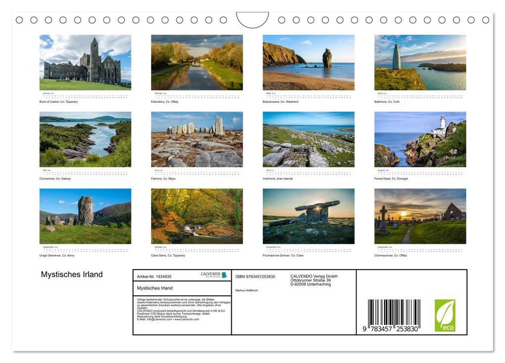 Weitere Ansicht: Mystisches Irland (Wandkalender 2026 DIN A4 quer), CALVENDO Monatskalender | Markus Helfferich, Calvendo