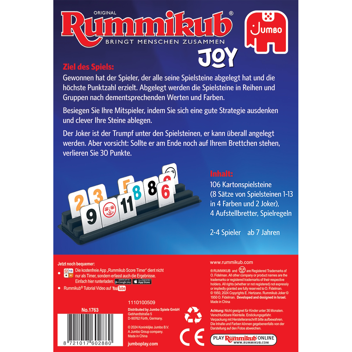 Weitere Ansicht: Original Rummikub - Joy | Ephraim Hertzano