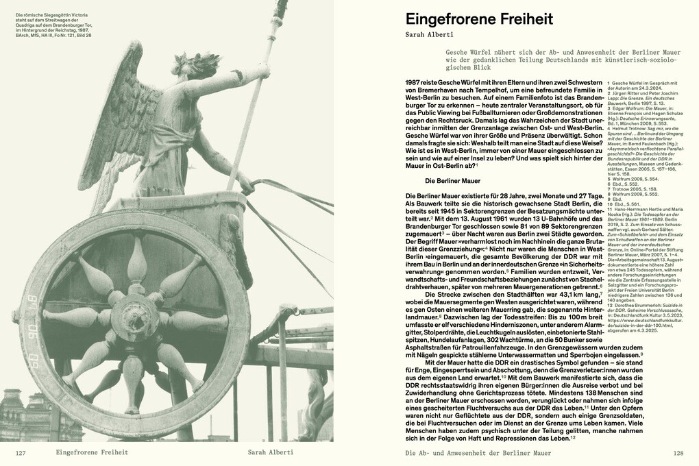 Weitere Ansicht: Die Ab- und Anwesenheit der Berliner Mauer | Gesche Würfel