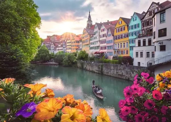 Weitere Ansicht: Erwachsenenpuzzle 1000 Teile - Ausflug nach Tübingen