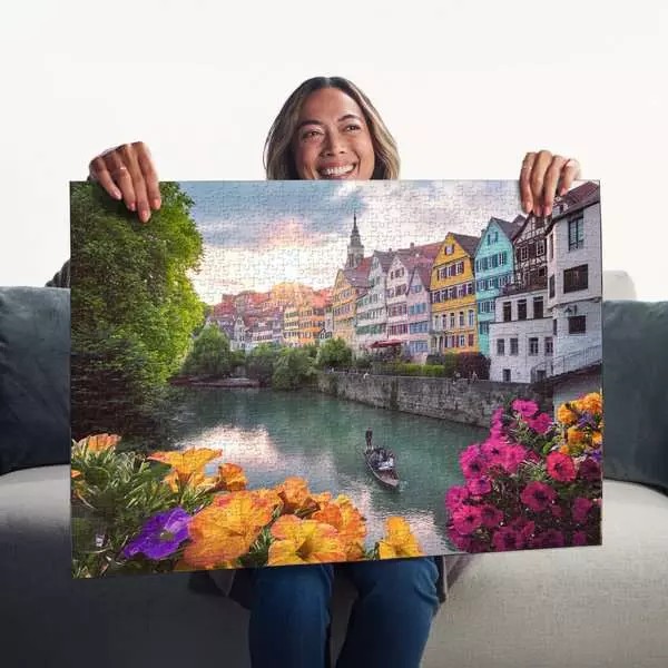 Weitere Ansicht: Erwachsenenpuzzle 1000 Teile - Ausflug nach Tübingen