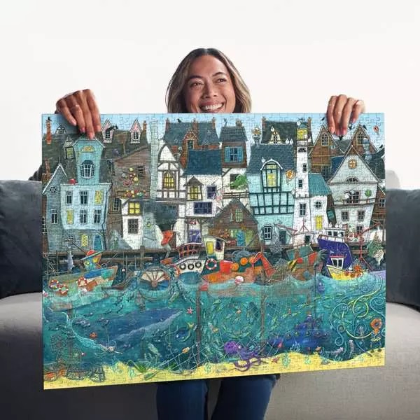 Weitere Ansicht: Erwachsenenpuzzle 1500 Teile - Wundersamer Hafen