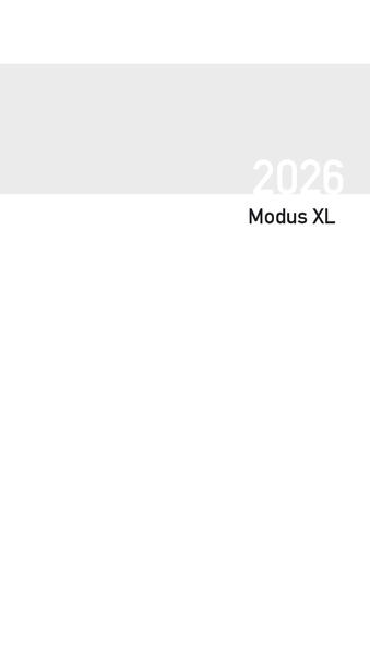 Produktbild: Taschenkalender Modus XL geheftet Einlage 2026