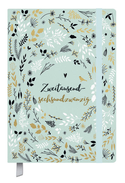 Produktbild: Terminkalender Campus Mint Flowers 18 Monate 2026/2027