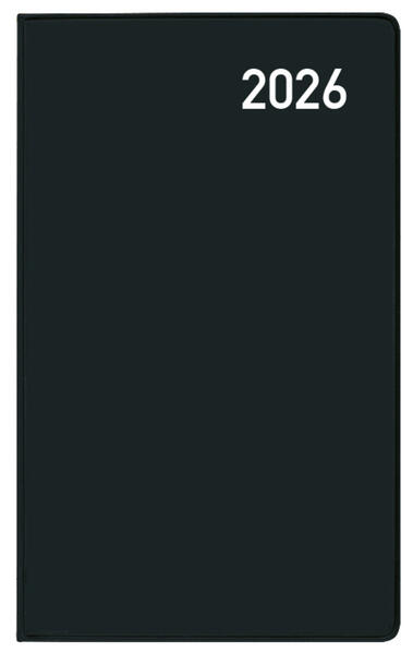 Produktbild: Taschenkalender Saturn Leporello Karton schwarz 2026