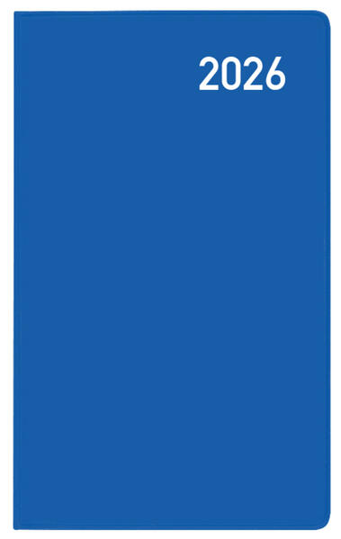 Produktbild: Taschenkalender Saturn Leporello Karton blau 2026