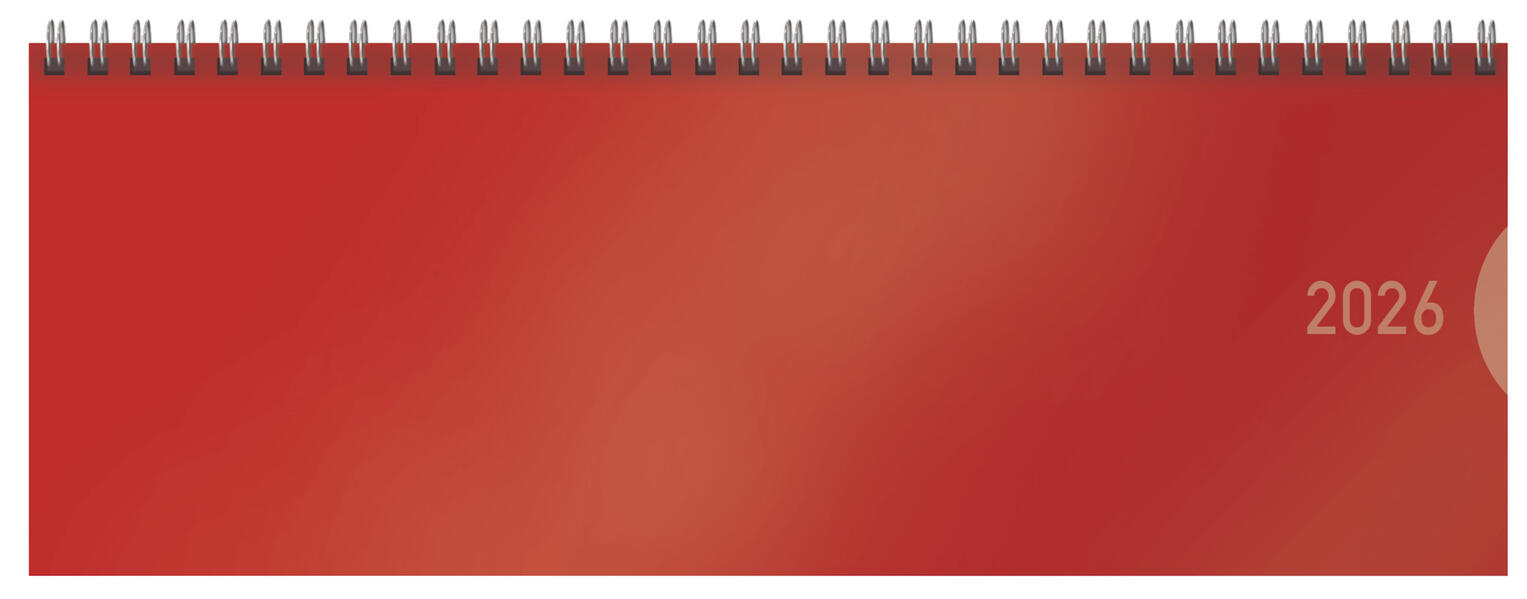 Produktbild: Tischquerkalender Classic Colourlux rot 2026