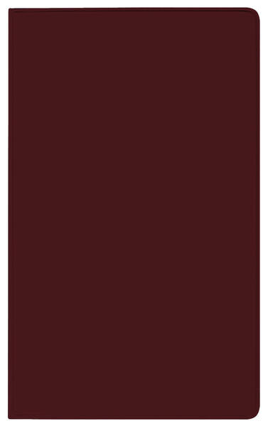 Produktbild: Taschenkalender Pluto geheftet PVC burgund 2026