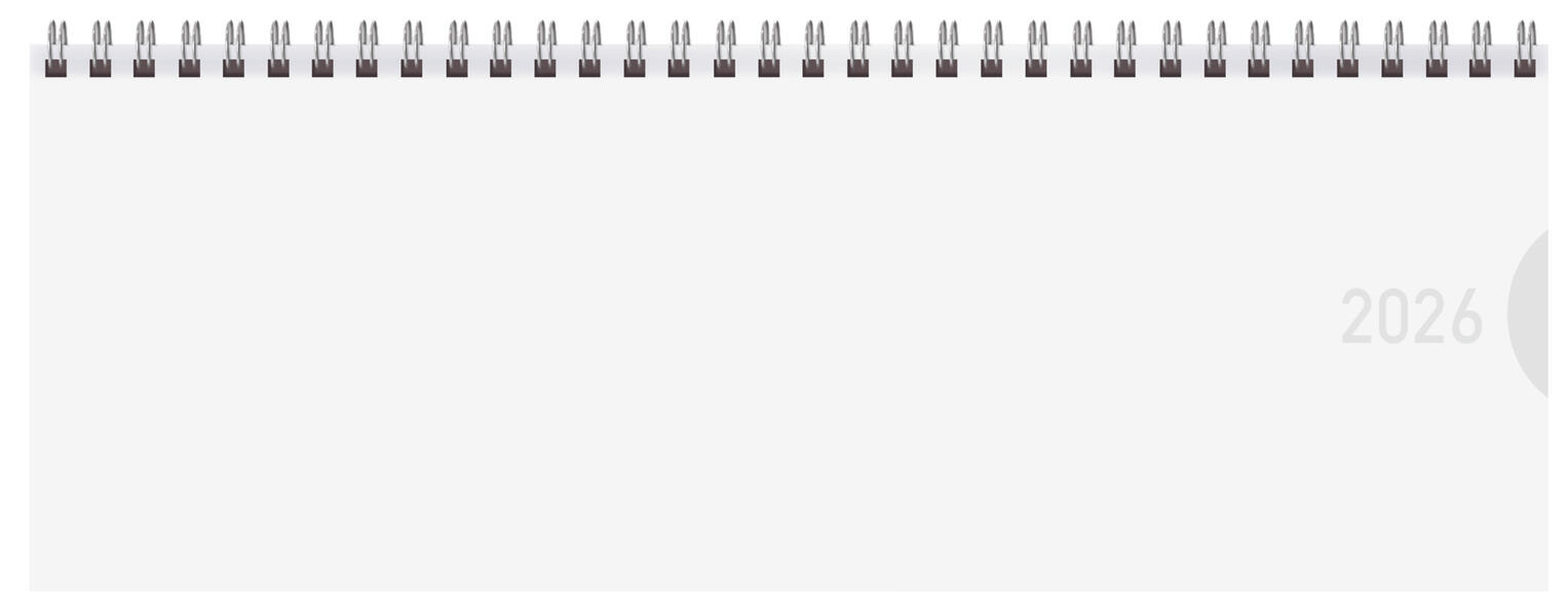 Produktbild: Tischkalender quer Classic Colourlux 2026 weiß