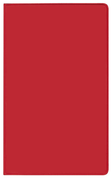 Produktbild: Taschenkalender Saturn Leporello PVC rot 2026