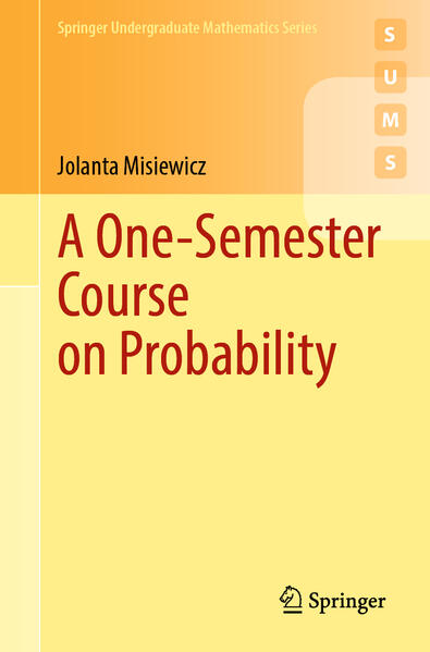 Produktbild: A One-Semester Course on Probability | Jolanta Misiewicz
