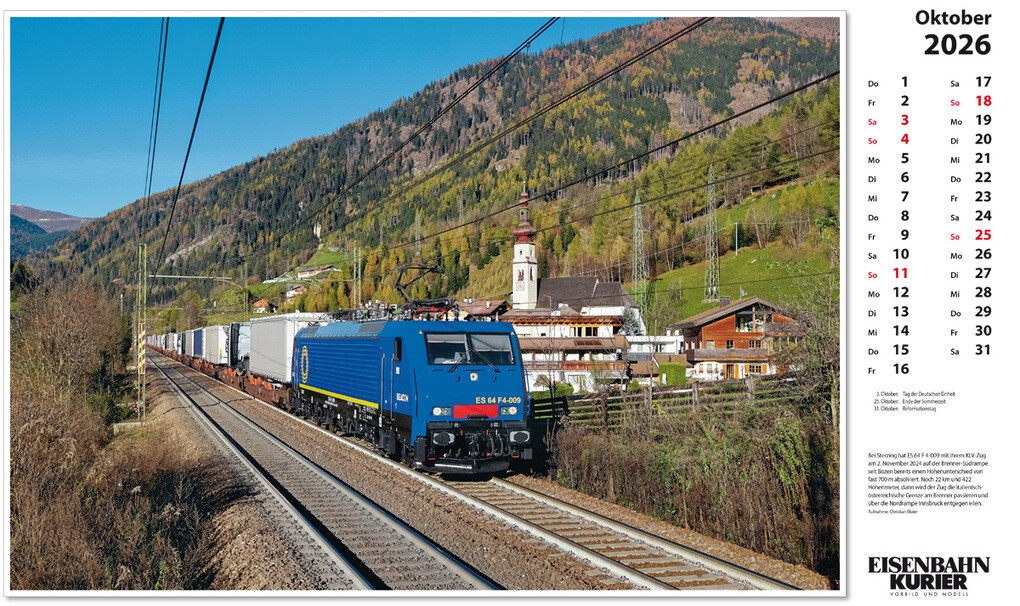 Weitere Ansicht: Alpenbahnen 2026