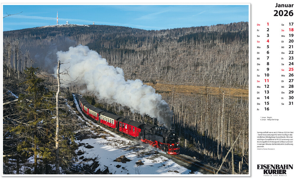 Weitere Ansicht: Harzer Schmalspurbahnen 2026
