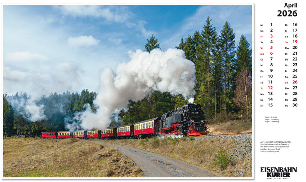 Weitere Ansicht: Harzer Schmalspurbahnen 2026