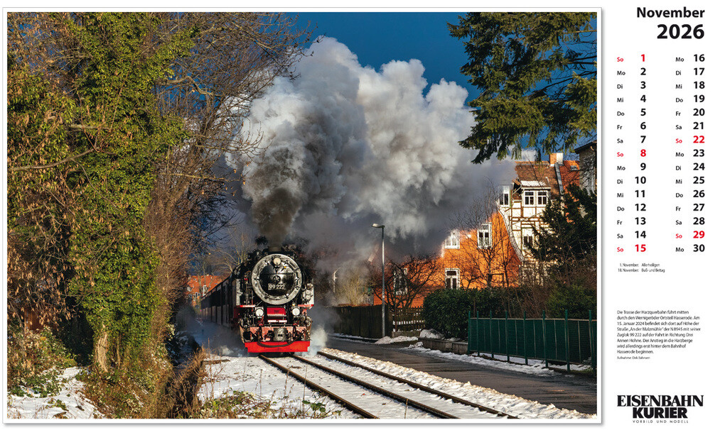 Weitere Ansicht: Harzer Schmalspurbahnen 2026