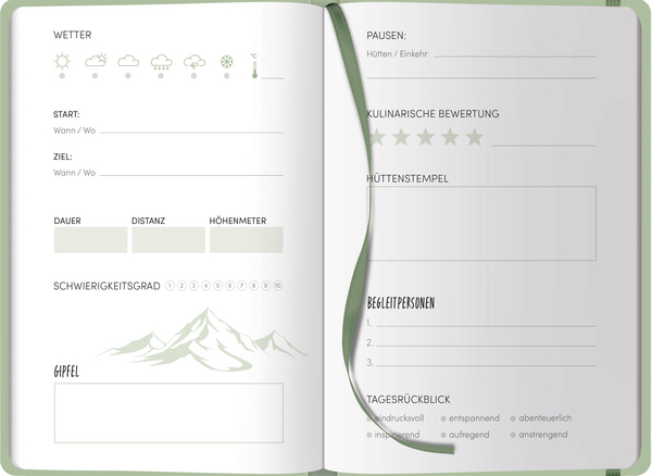 Weitere Ansicht: Wandertagebuch-Berge