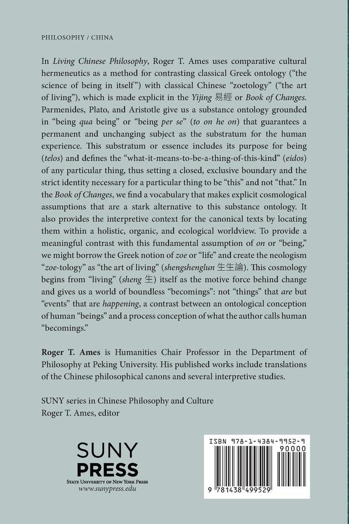 Weitere Ansicht: Living Chinese Philosophy | Roger T. Ames