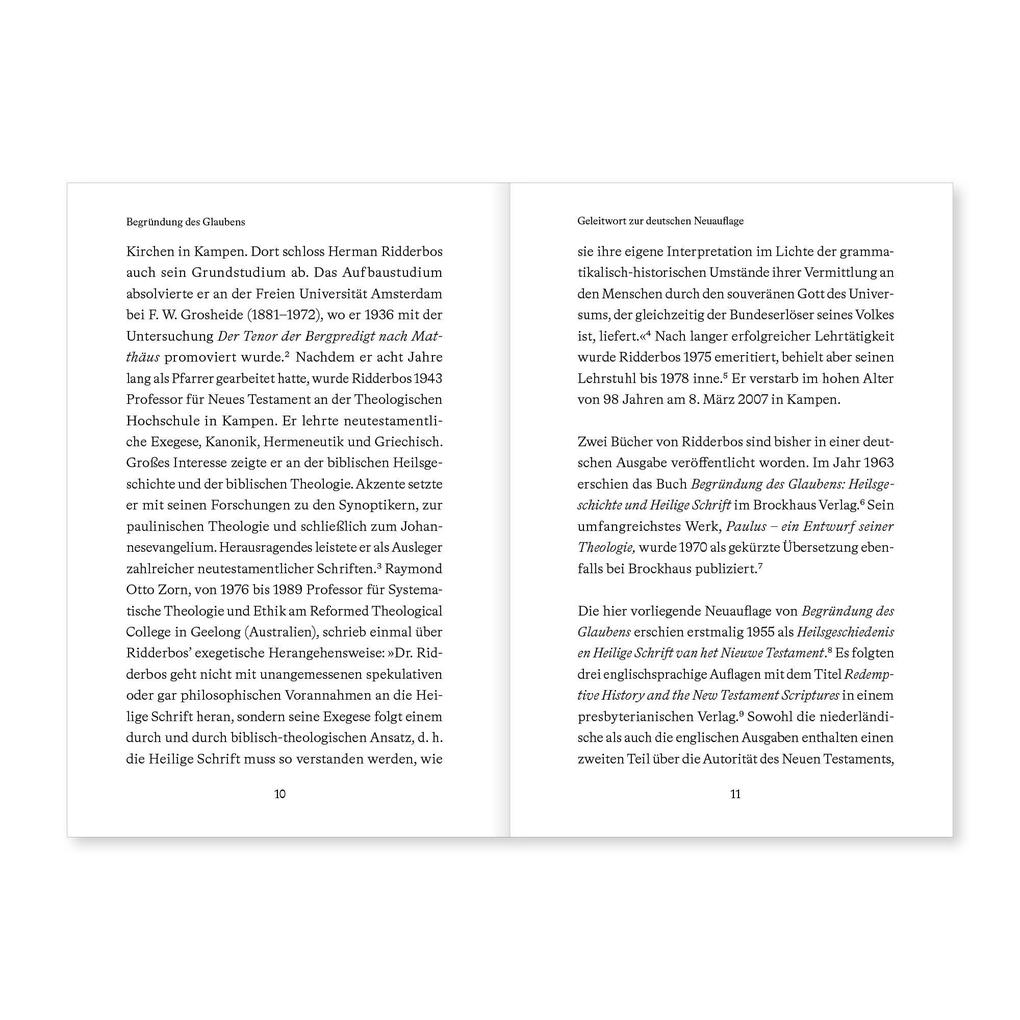 Weitere Ansicht: Begründung des Glaubens | Herman Ridderbos