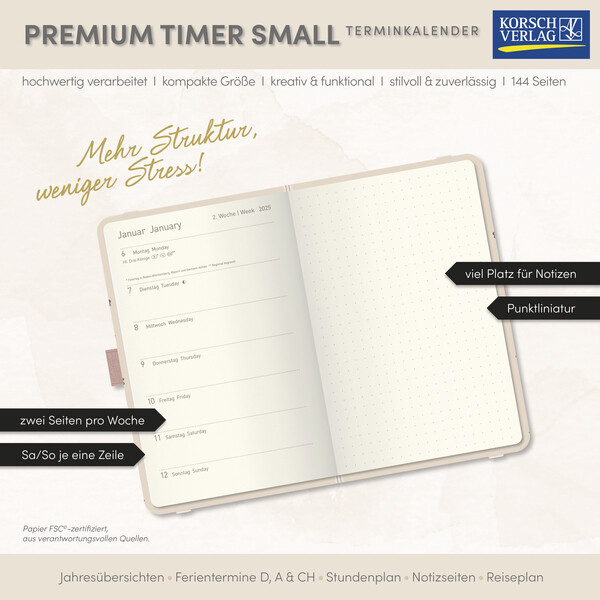 Weitere Ansicht: Premium Timer Small "Magic" 2026 | Studio Odélys