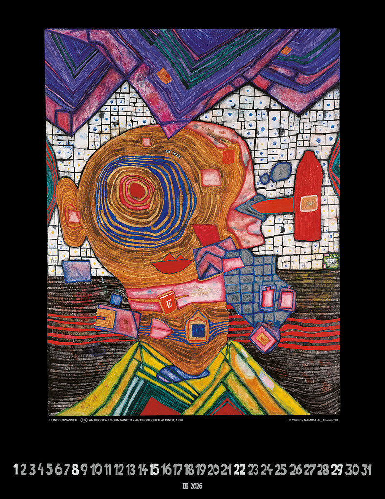Weitere Ansicht: Hundertwasser Art Calendar 2026 | Glarus/CH Namida AG