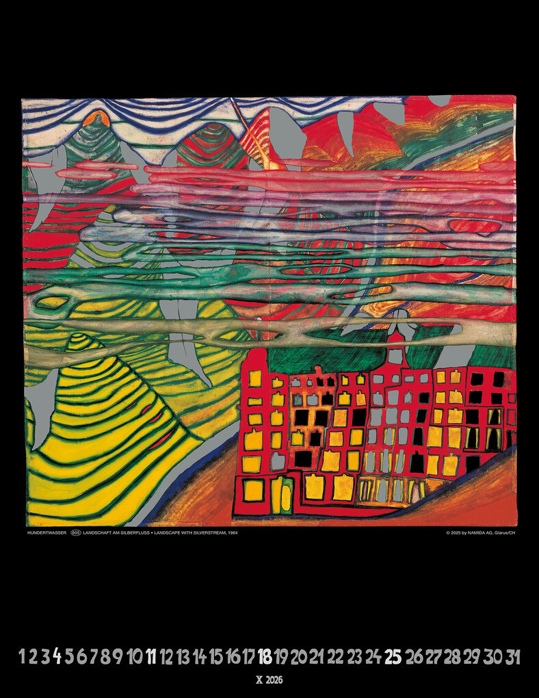 Weitere Ansicht: Hundertwasser Art Calendar 2026 | Glarus/CH Namida AG