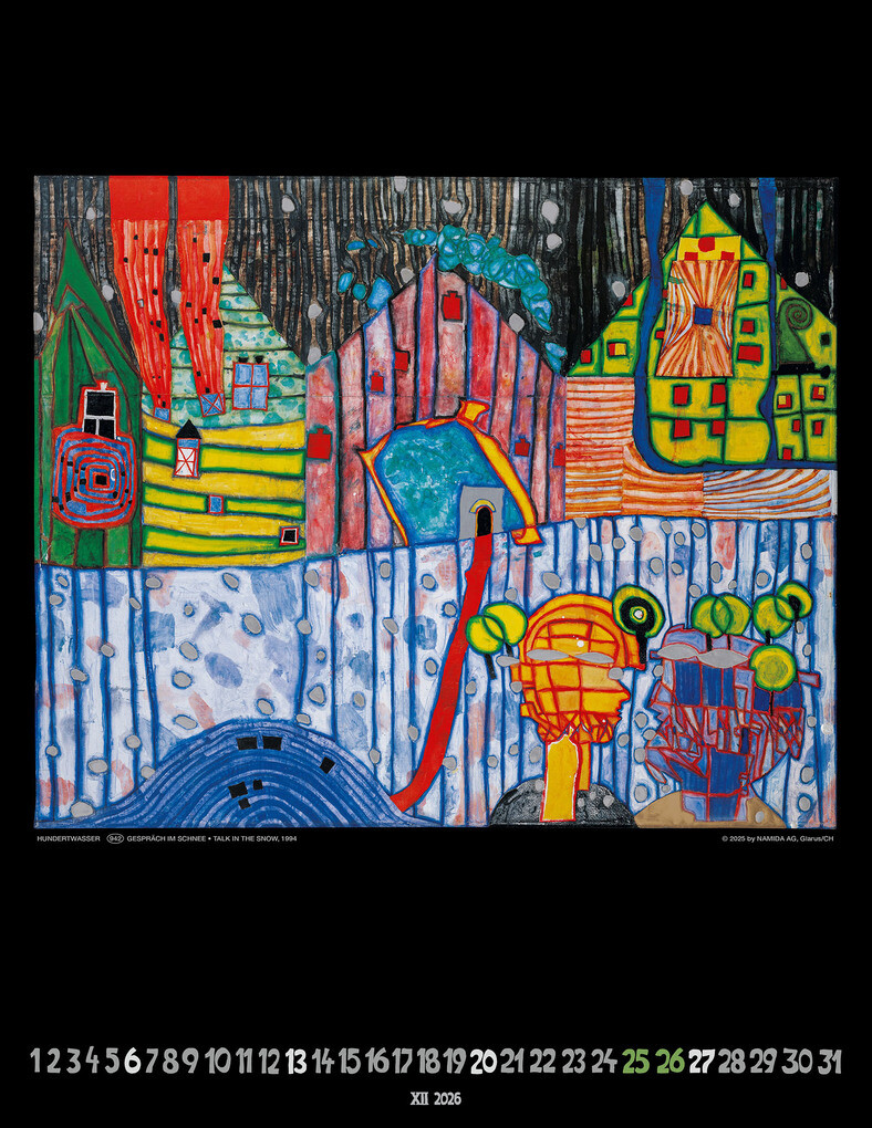 Weitere Ansicht: Hundertwasser Art Calendar 2026 | Glarus/CH Namida AG