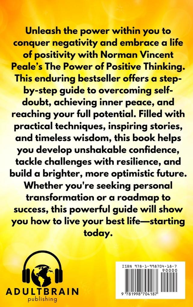 Weitere Ansicht: The Power of Positive Thinking | Norman Vincent Peale