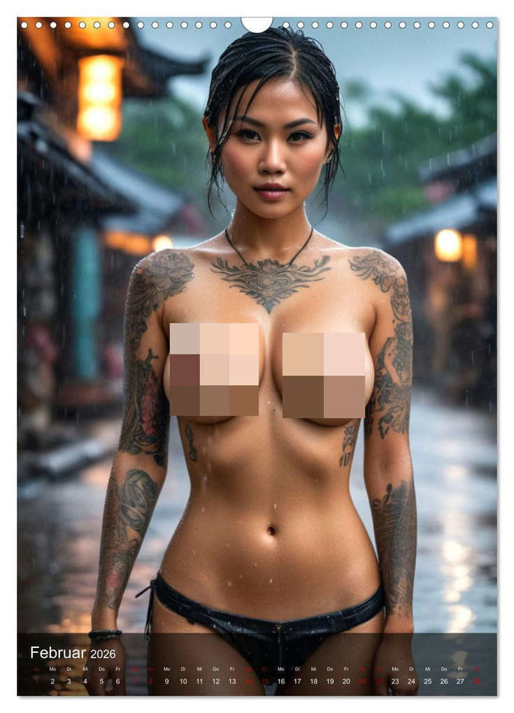 Weitere Ansicht: Tattoo Queens Asien (Wandkalender 2026 DIN A3 hoch), CALVENDO Monatskalender | Calvendo, ShirtScene, ShirtScene ShirtScene