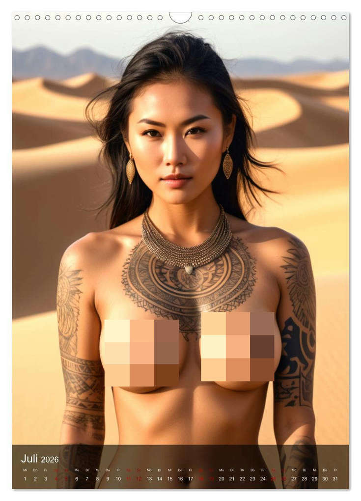 Weitere Ansicht: Tattoo Queens Asien (Wandkalender 2026 DIN A3 hoch), CALVENDO Monatskalender | Calvendo, ShirtScene, ShirtScene ShirtScene