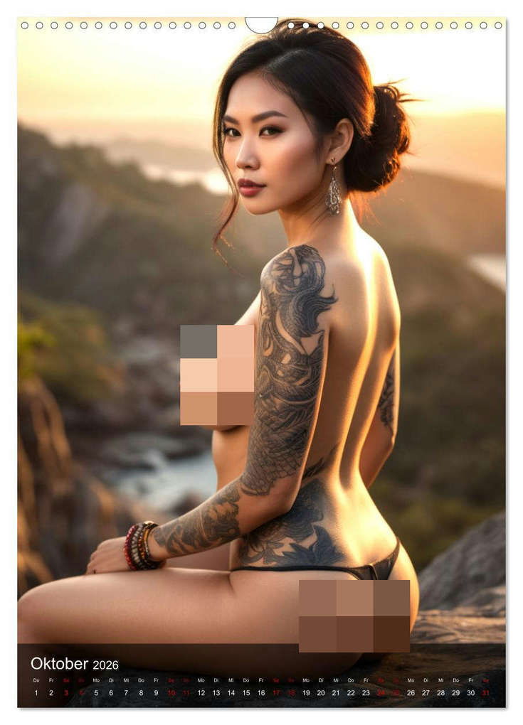 Weitere Ansicht: Tattoo Queens Asien (Wandkalender 2026 DIN A3 hoch), CALVENDO Monatskalender | Calvendo, ShirtScene, ShirtScene ShirtScene